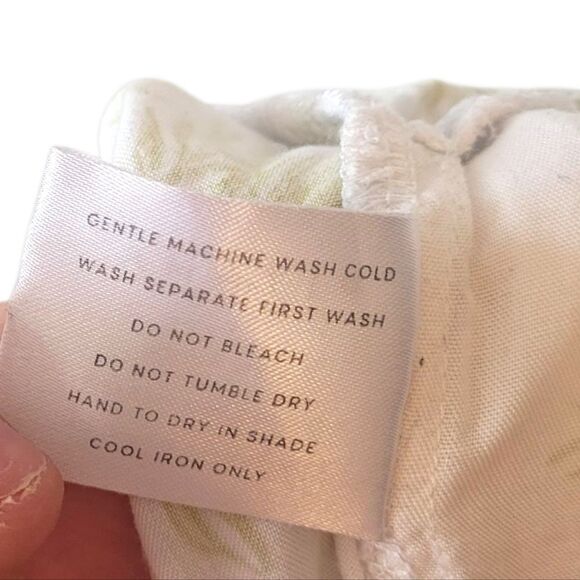 Piyama Women's White And Green Palm Tree Pajama Pants Size S - Picture 6 of 7